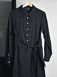 Vestido camisero negro - Miniatura 2