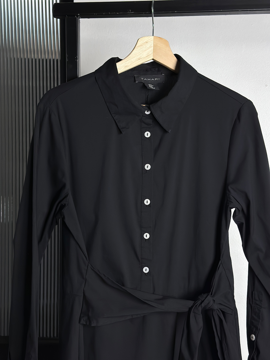 Vestido camisero negro 3