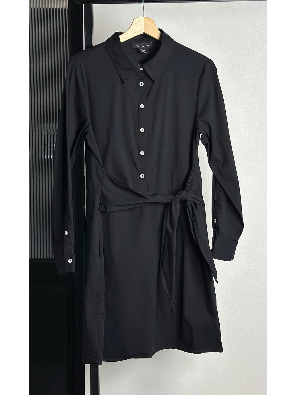 Vestido camisero negro 1