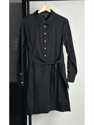 Vestido camisero negro