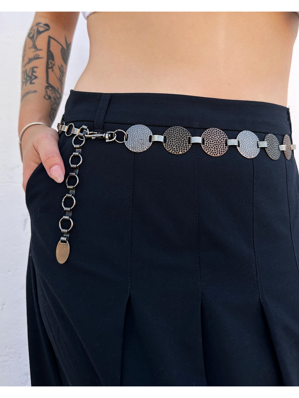 Cinturón metálico vintage 1