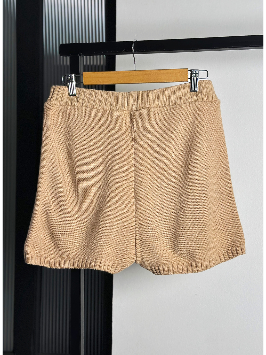Short de punto beige 3
