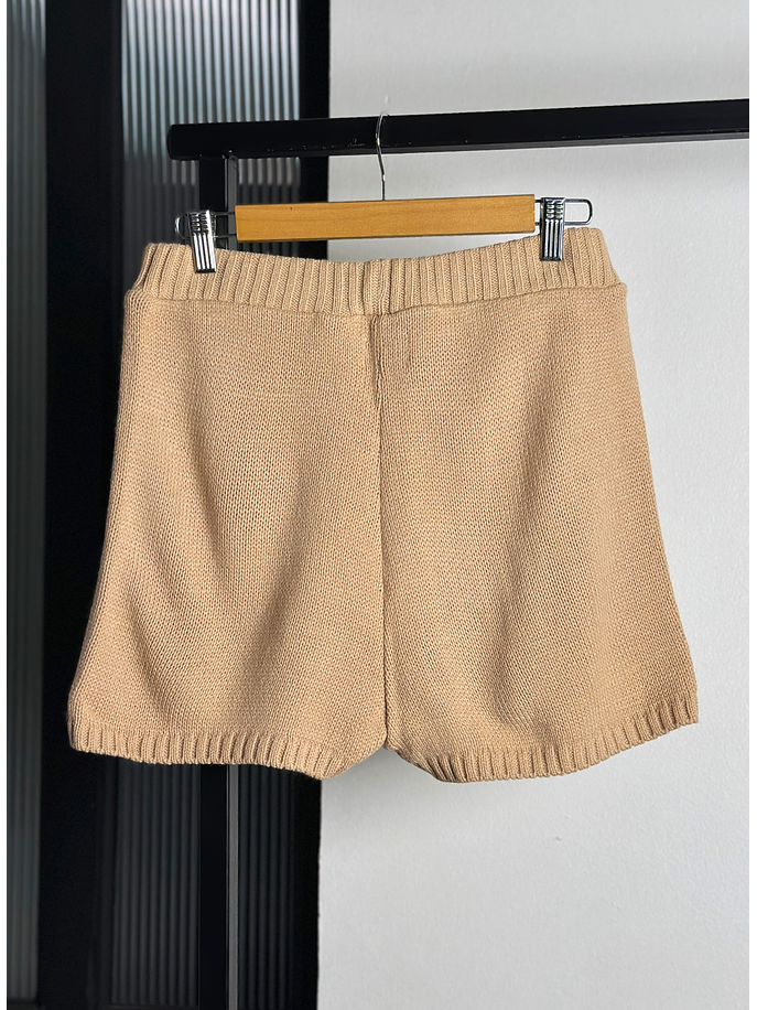Short de punto beige 3