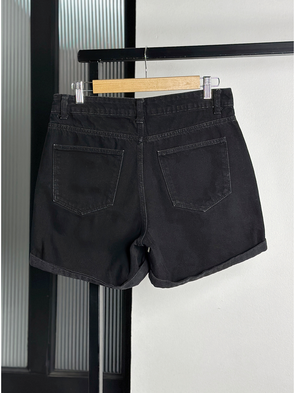 Short mezclilla negro 3