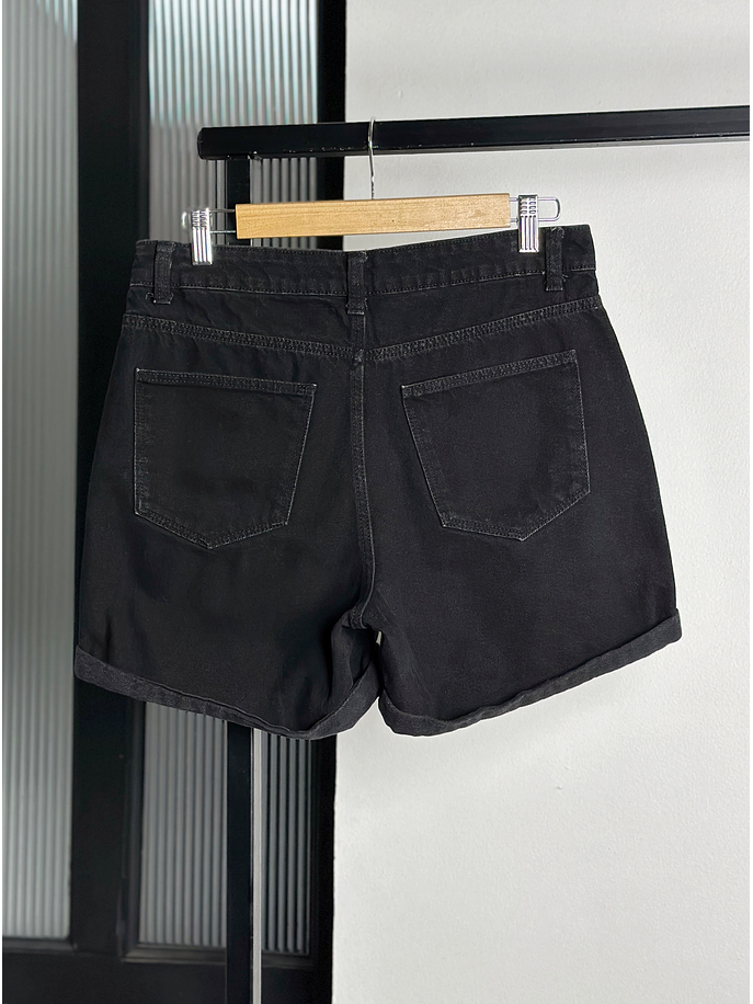 Short mezclilla negro 3