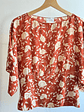 Top de seda print floreado - Miniatura 2