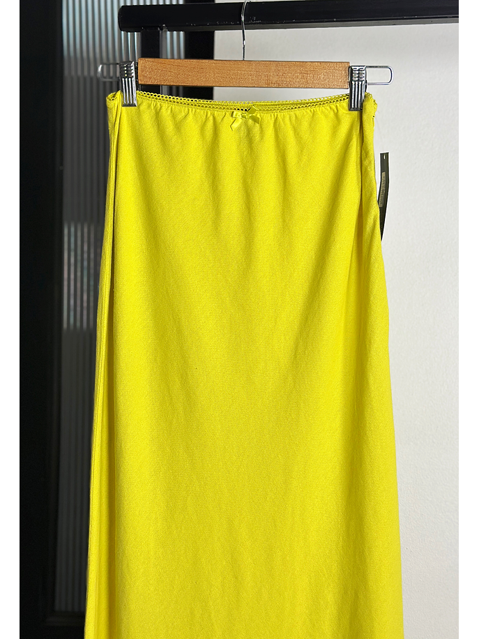 Falda larga amarilla 2