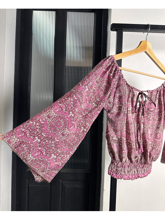 Top de seda estampado 3