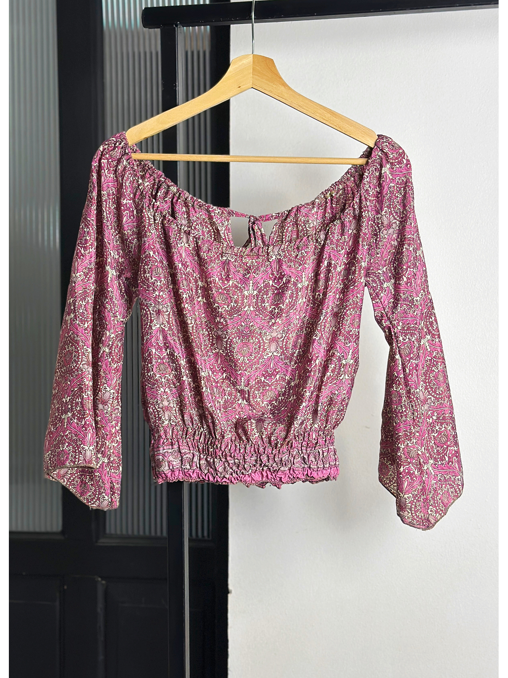 Top de seda estampado 4