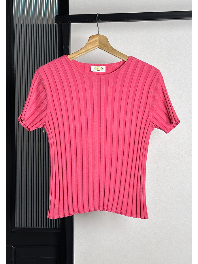 Top fucsia acanalado 1