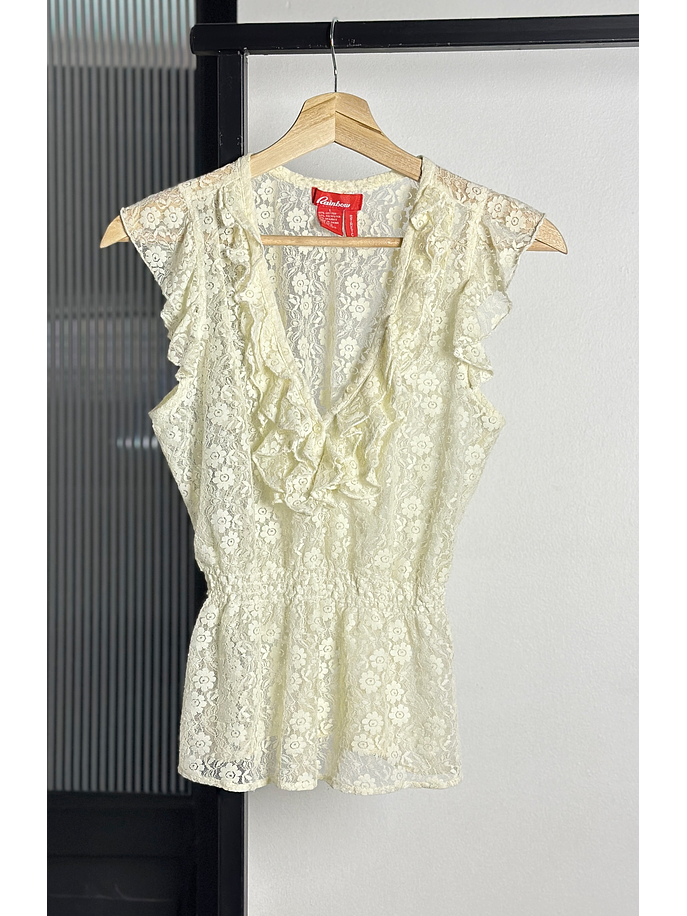 Top encaje elasticado 1