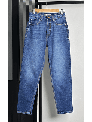 Jeans azul tiro alto