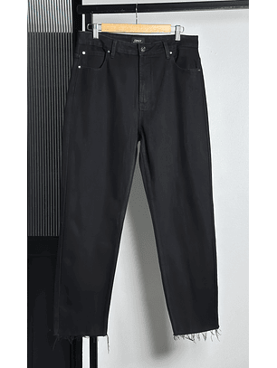 Jeans negro tiro alto