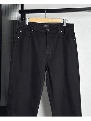 Jeans negro tiro alto