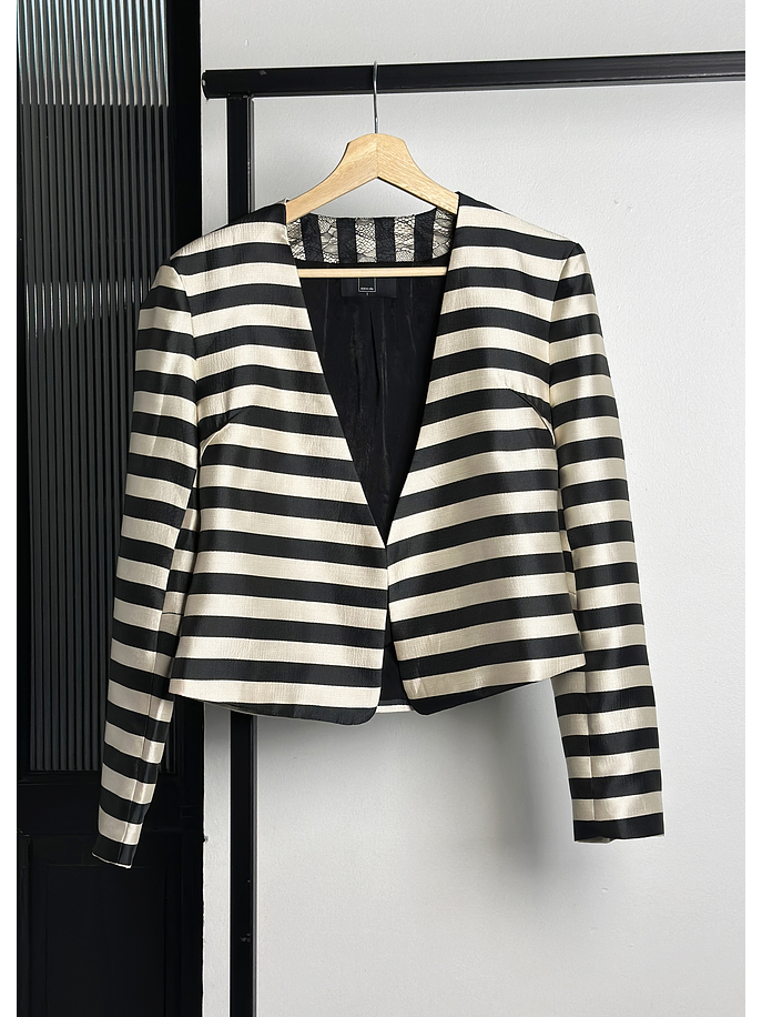 Blazer corto rayado 1