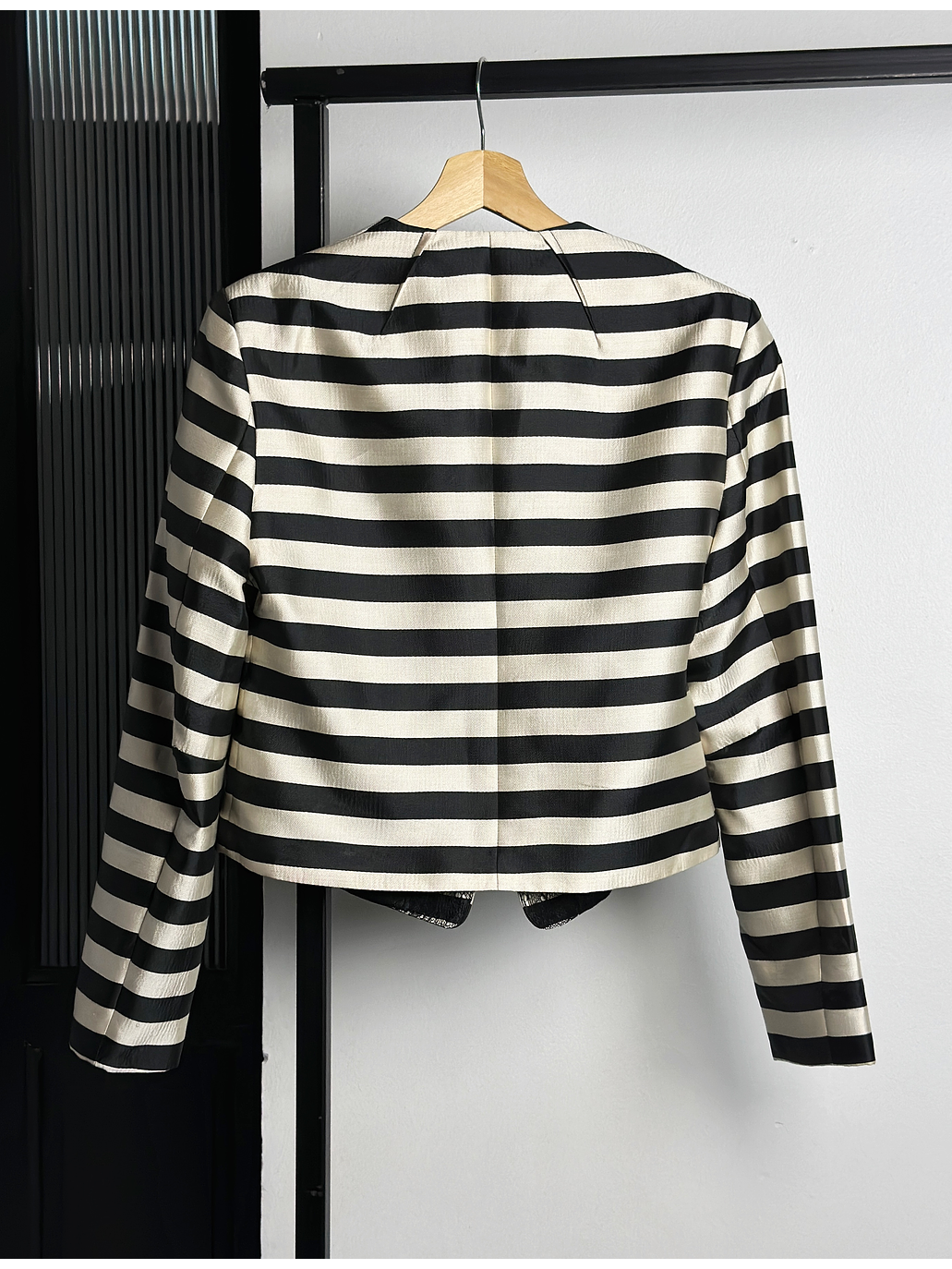 Blazer corto rayado 3