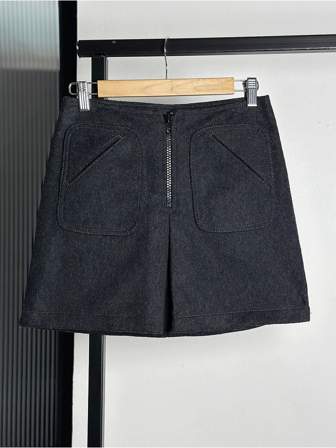 Falda ploma de lana vintage  1