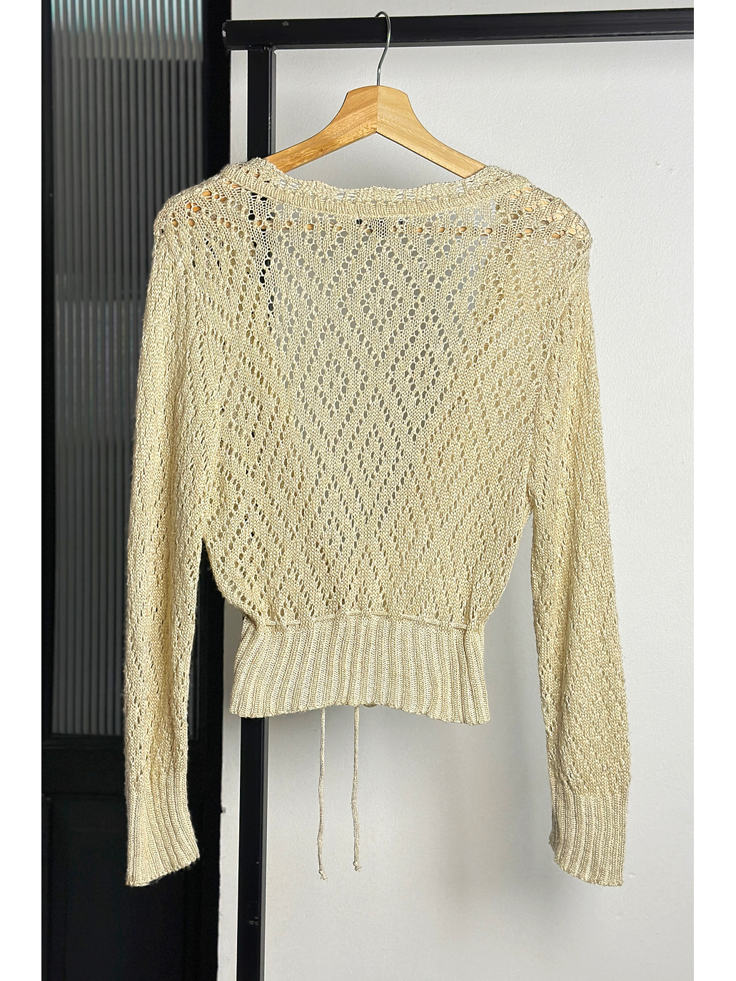 Chaleco beige calado 3