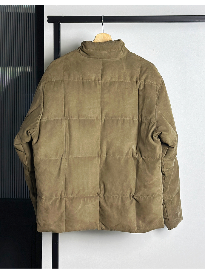 Parka beige de plumas 3