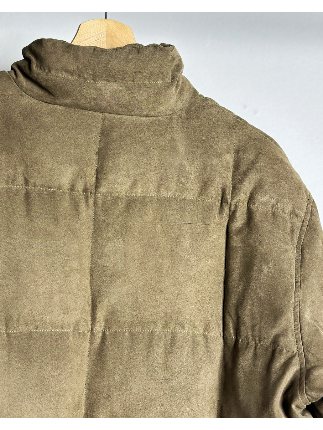 Parka beige de plumas 4