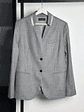 Blazer de lana gris jaspeado - Miniatura 1