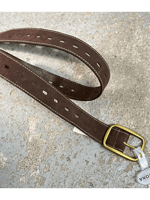 Cinturón cuero café