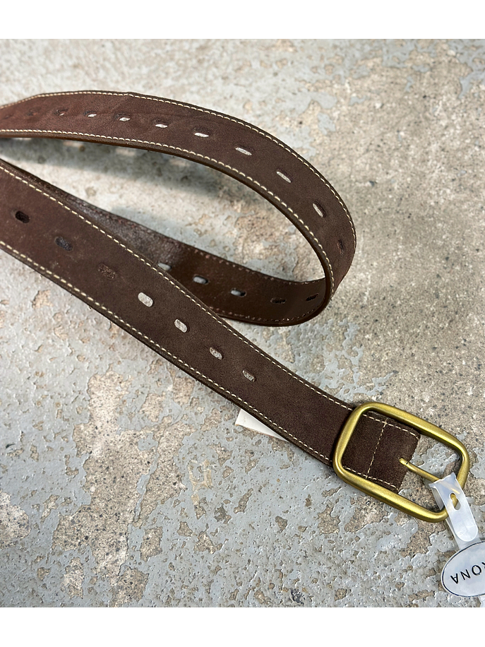 Cinturón cuero café 2