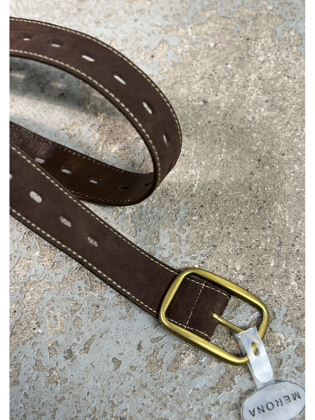 Cinturón cuero café 3