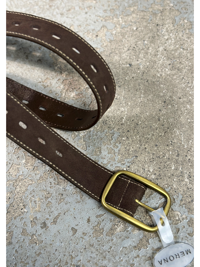 Cinturón cuero café 3