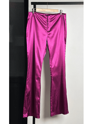 Pantalón fucsia satinado vintage