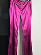 Pantalón fucsia satinado vintage - Miniatura 1