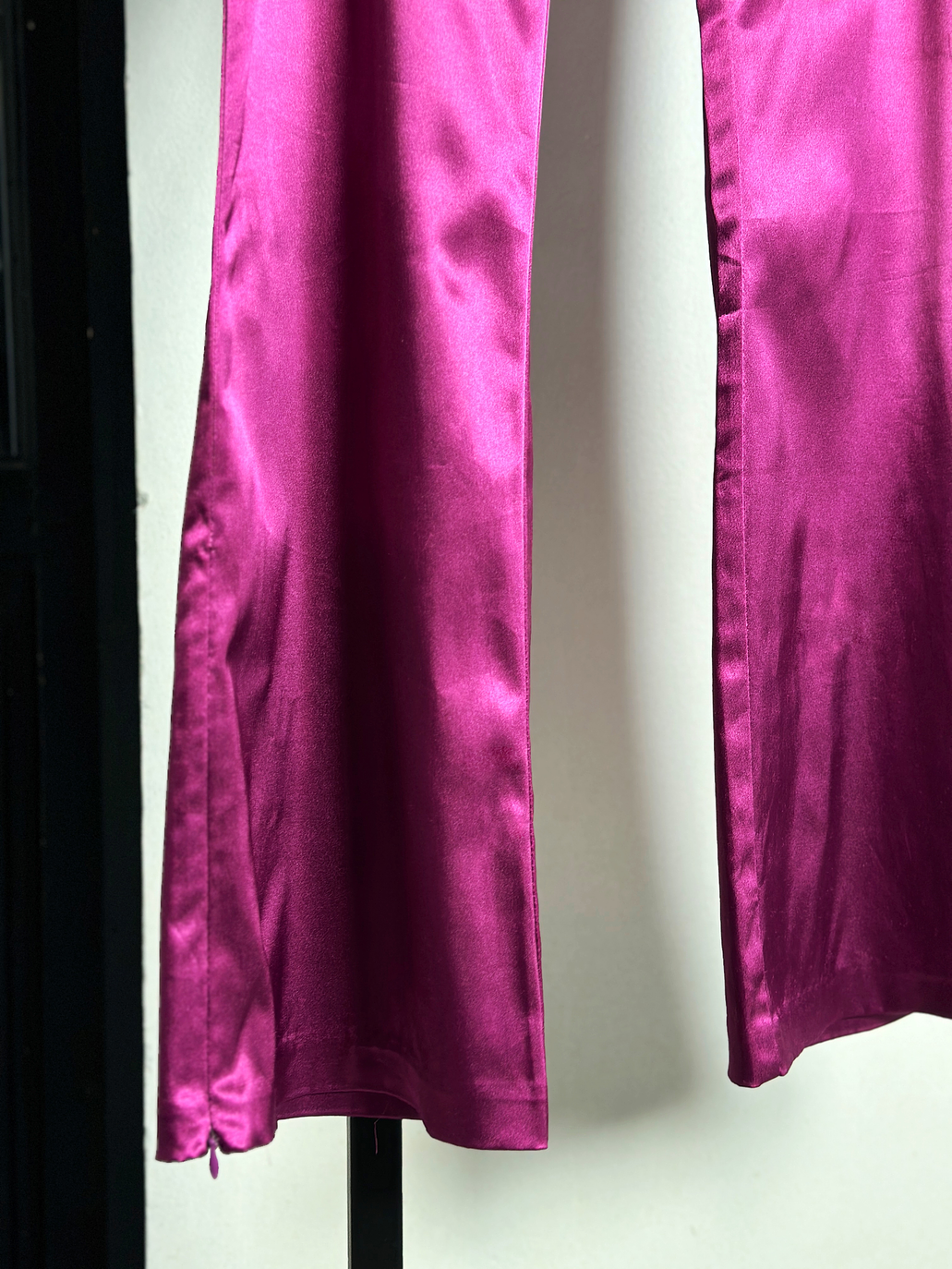 Pantalón fucsia satinado vintage 3