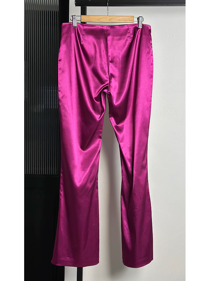 Pantalón fucsia satinado vintage 4