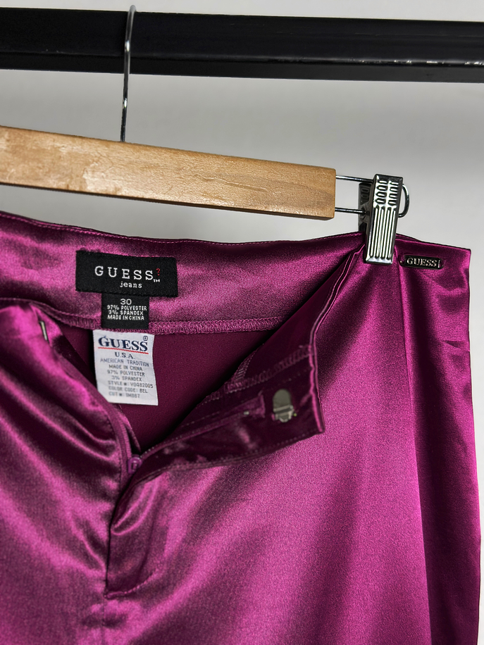 Pantalón fucsia satinado vintage 5