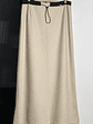 Falda lana beige - Miniatura 1