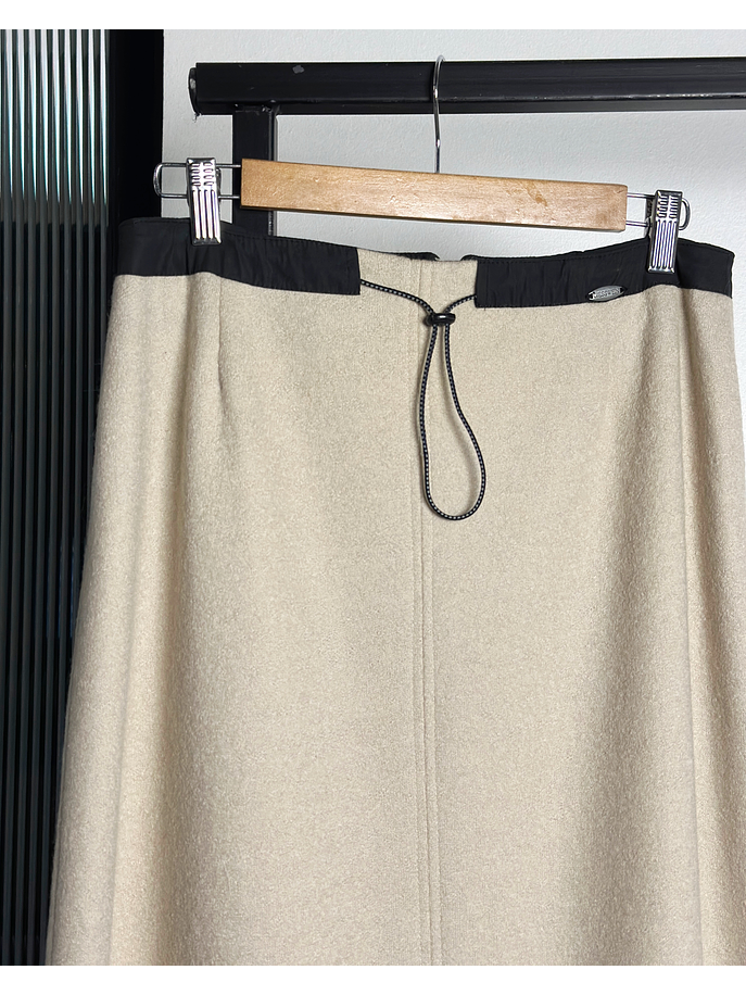 Falda lana beige 3