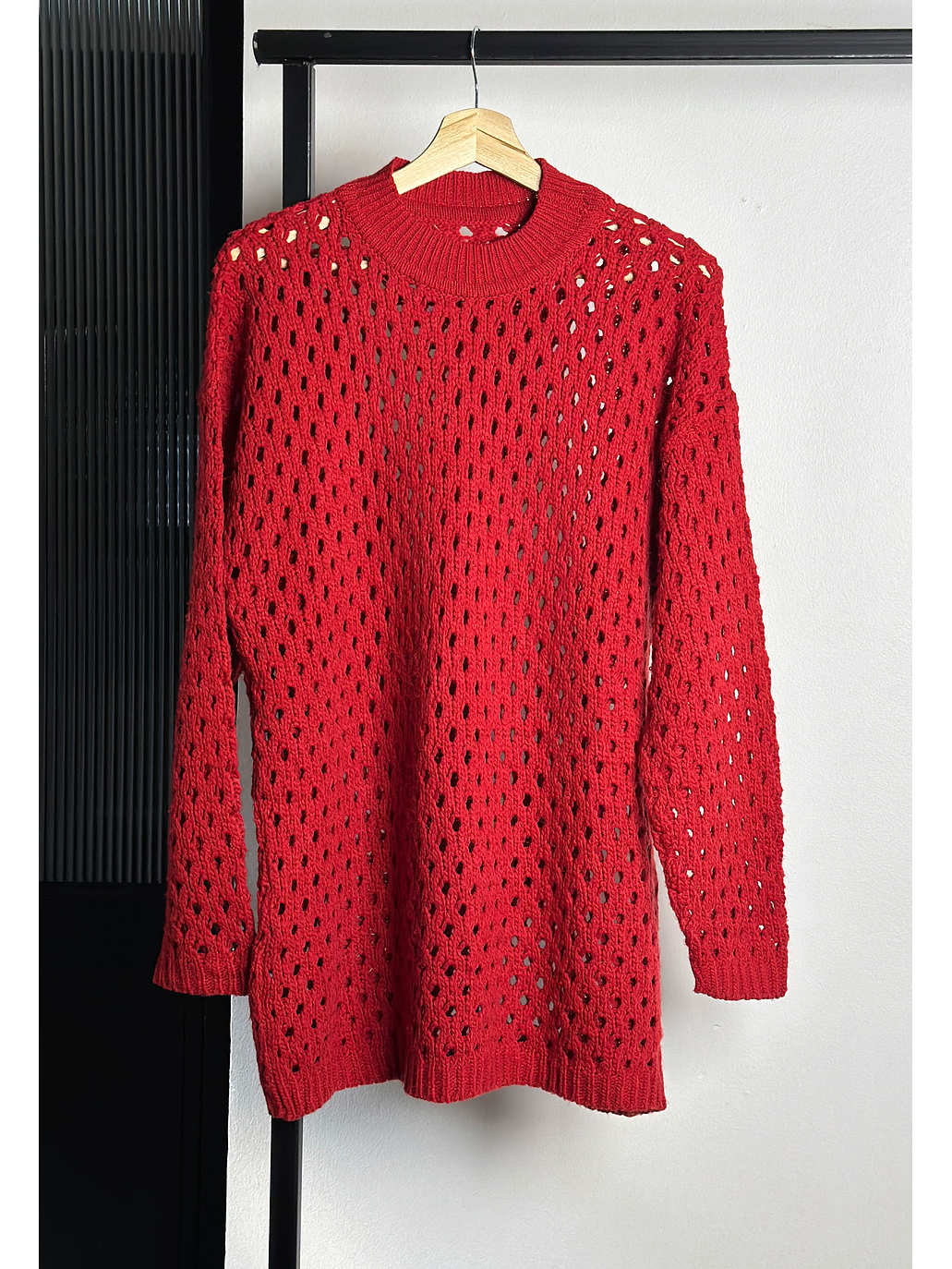 Chaleco rojo calado  1