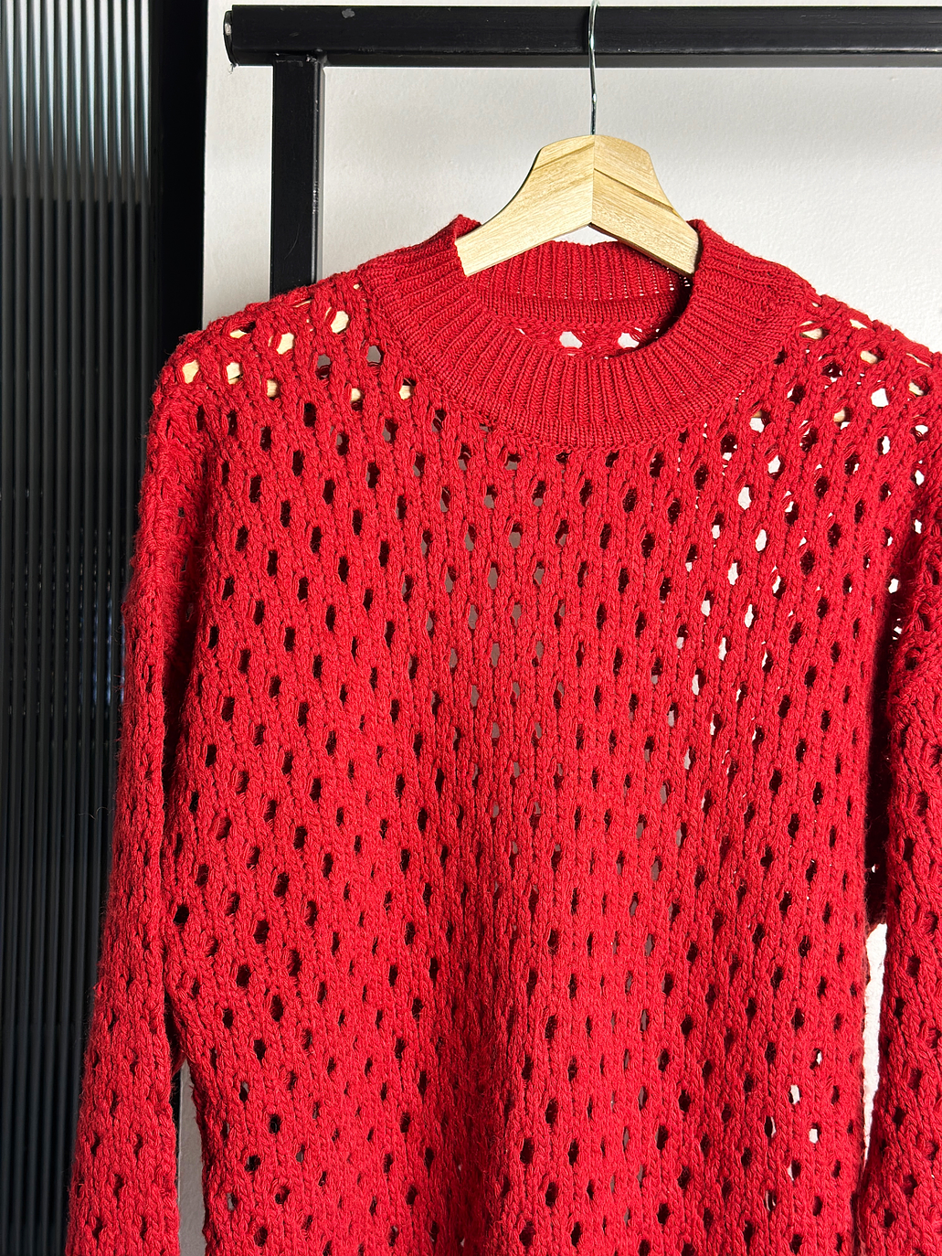 Chaleco rojo calado  2