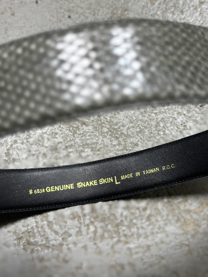 Cinturón de piel gris 4