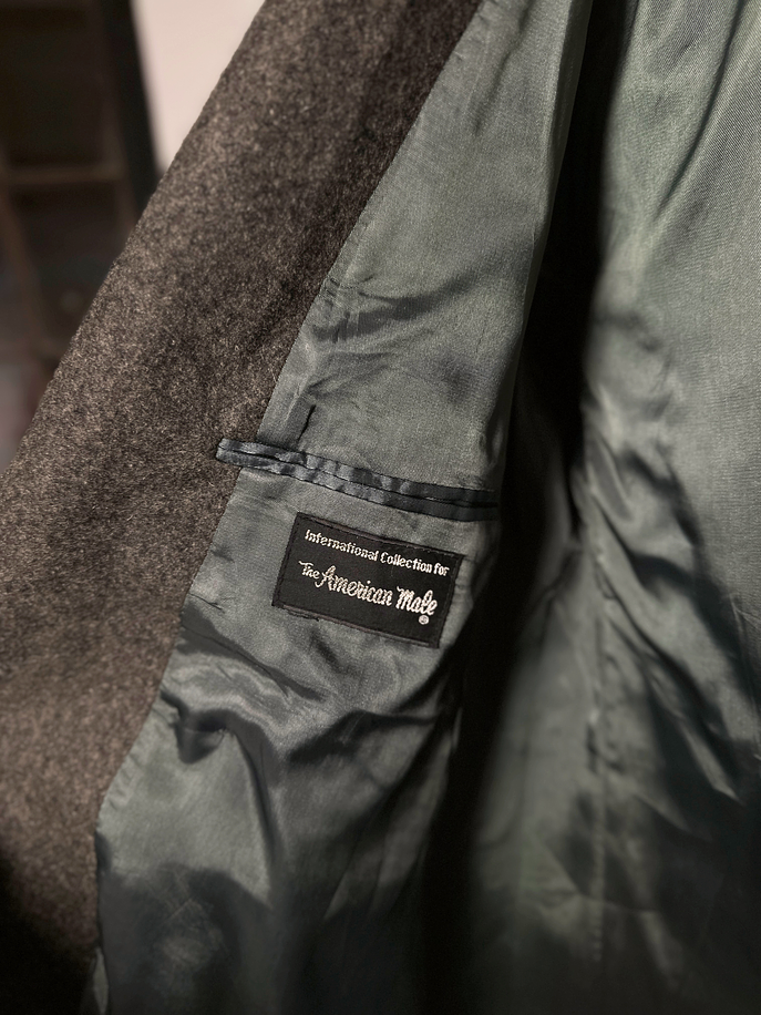 Abrigo de lana gris melange 5