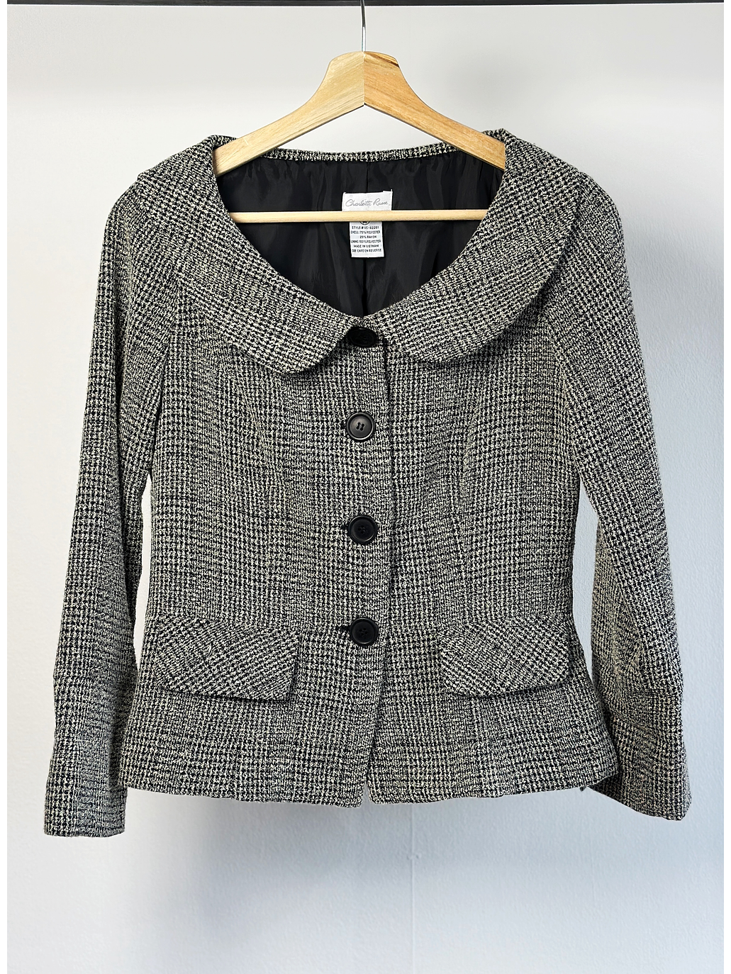 Blazer paño cuadrillé 1