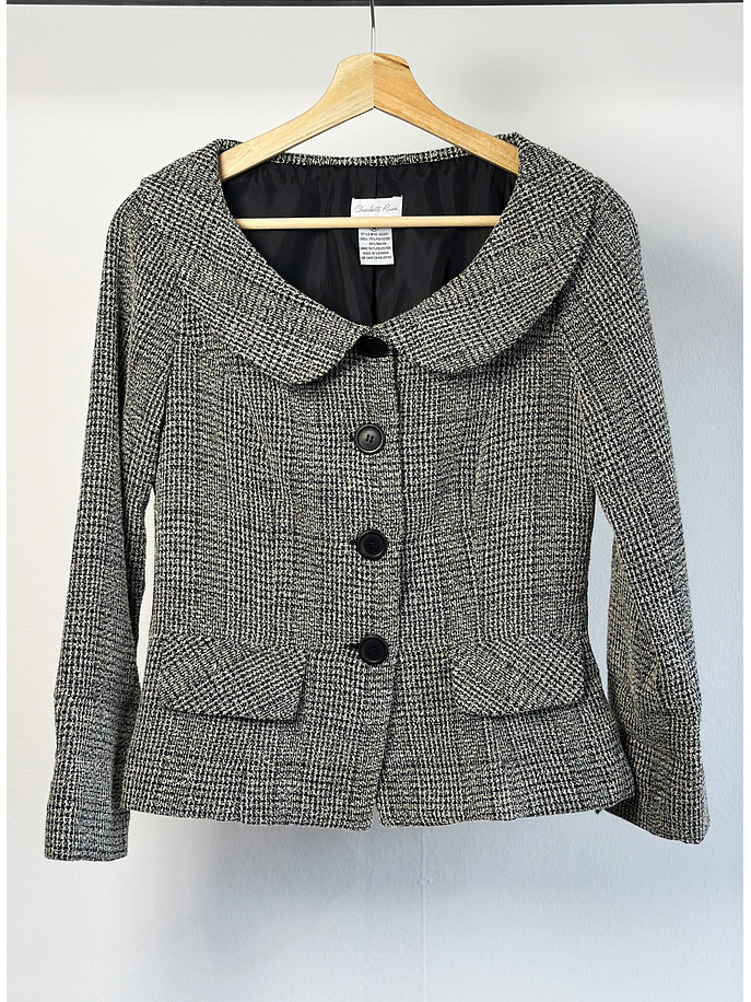 Blazer paño cuadrillé 1