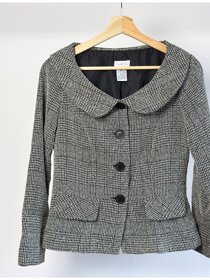 Blazer paño cuadrillé 2