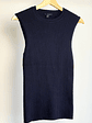 Top azul navy acanaldo - Miniatura 1