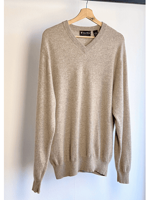 Chaleco beige jaspeado cachemira