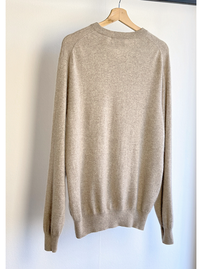 Chaleco beige jaspeado cachemira 4