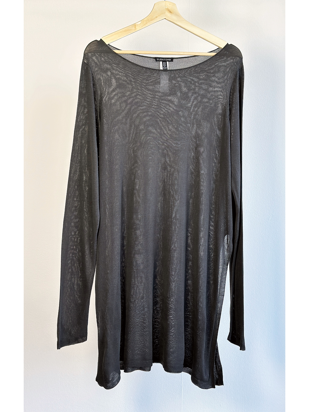 Chaleco delgado traslúcido plomo 1