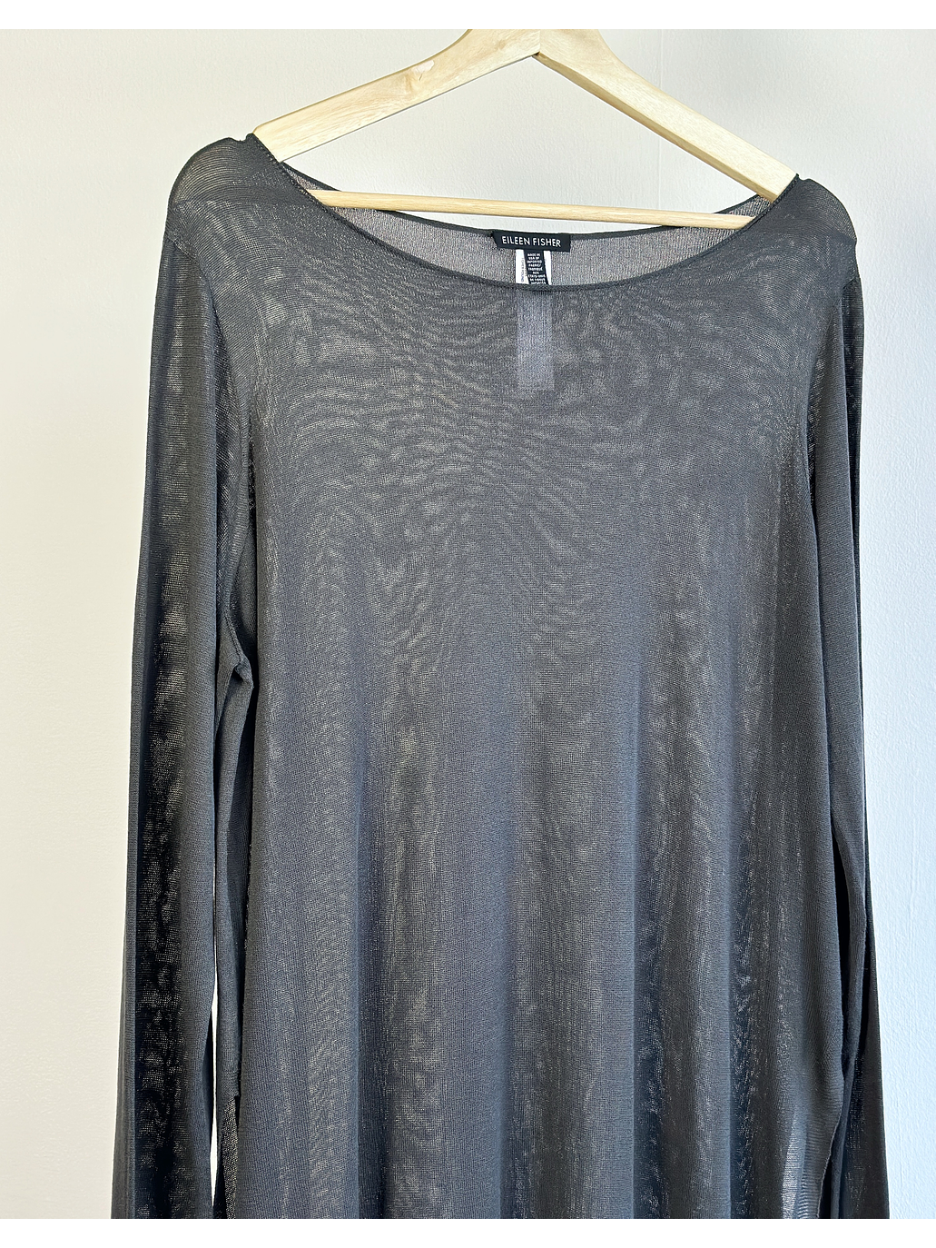 Chaleco delgado traslúcido plomo 2