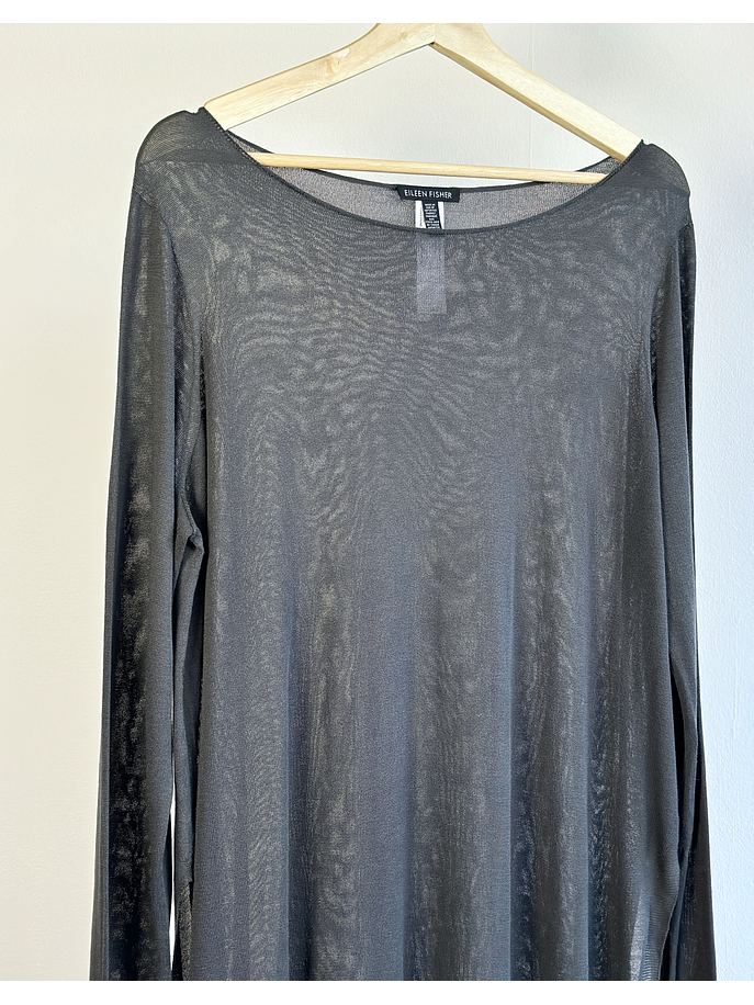 Chaleco delgado traslúcido plomo 2