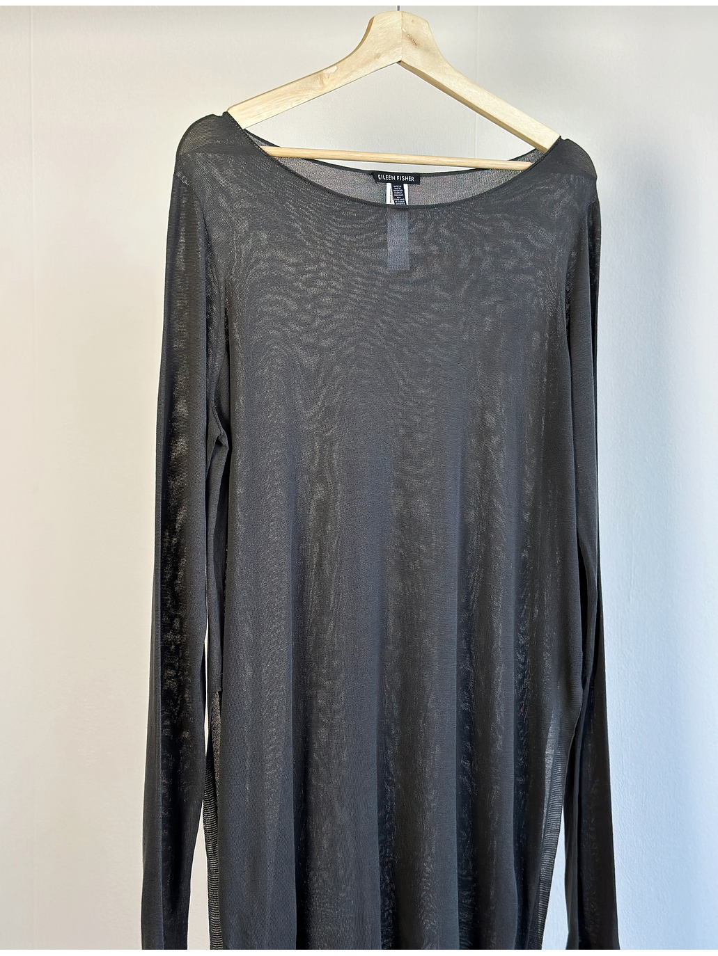 Chaleco delgado traslúcido plomo 4